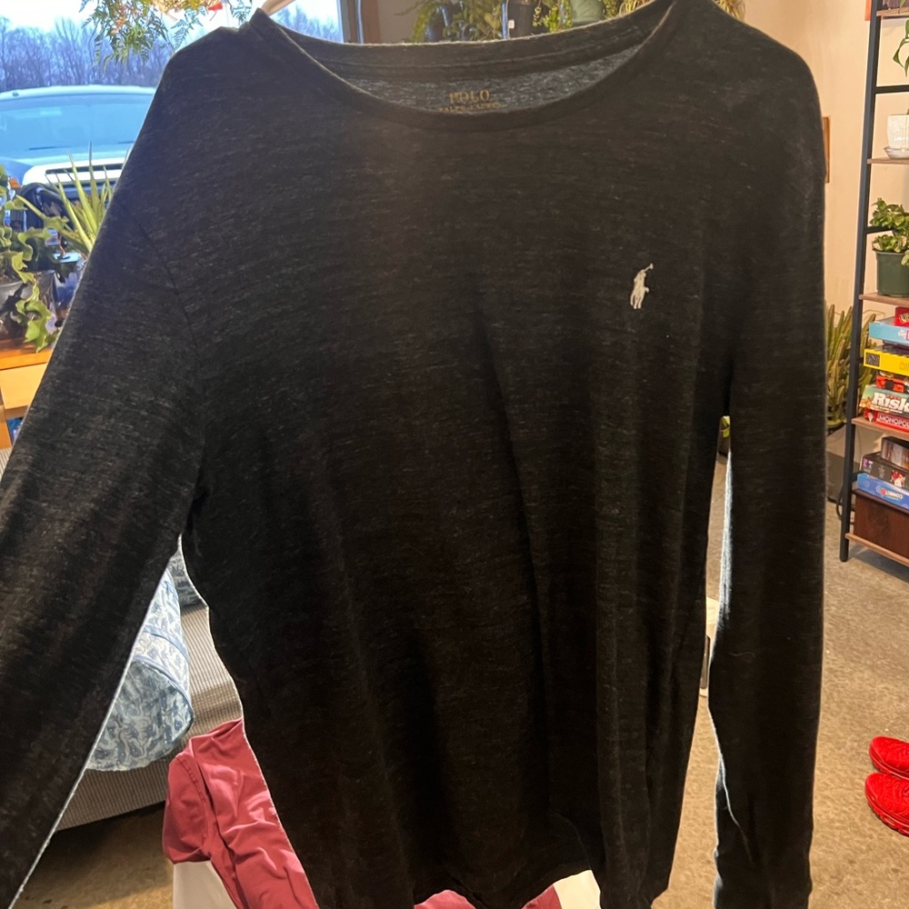 Polo by Ralph Lauren Men's Dark Gray Crewneck Sweater
